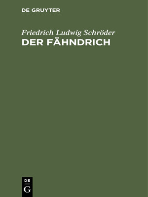 cover image of Der Fähndrich